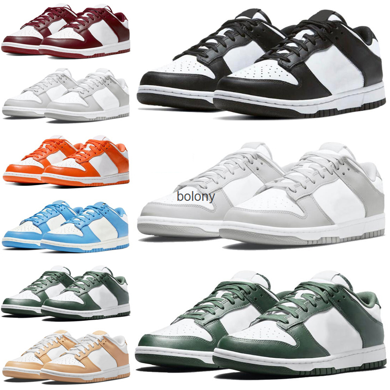 

Newest black white Panda running shoes low UNC university blue coast grey fog Vintage green laser orange syracuse mummy chlorophyll men wome