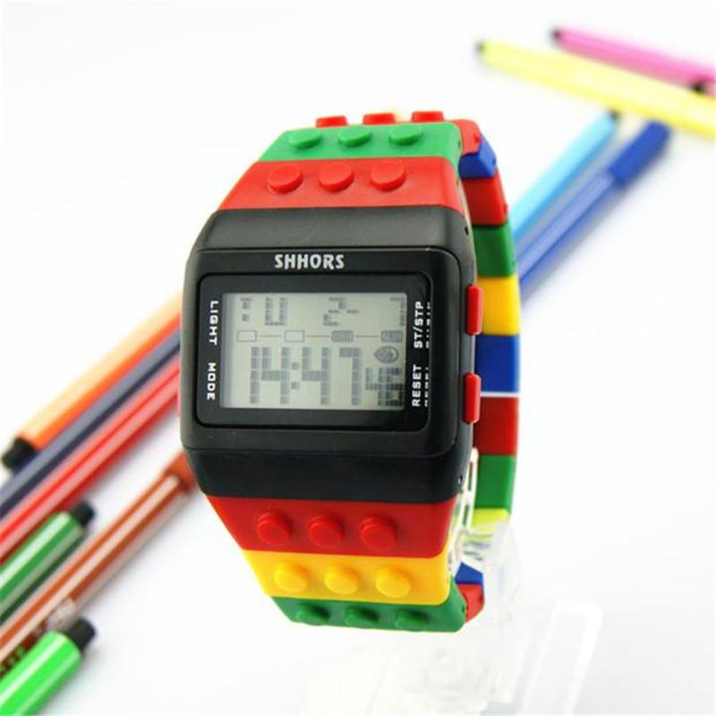 

Wristwatches Fashion Rainbow Colorful Digital Wrist Watch Relojes Hombre Mens Womans Colour Orologio Zegarki Damskie Relogios MasculinoWrist