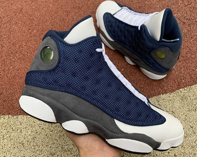 

TOP Basketball Shoes Running Trainers Sports Sneakers White Blue Outdoor With Box Topsportsmarket Jumpman 13 13S Flint Men, #1