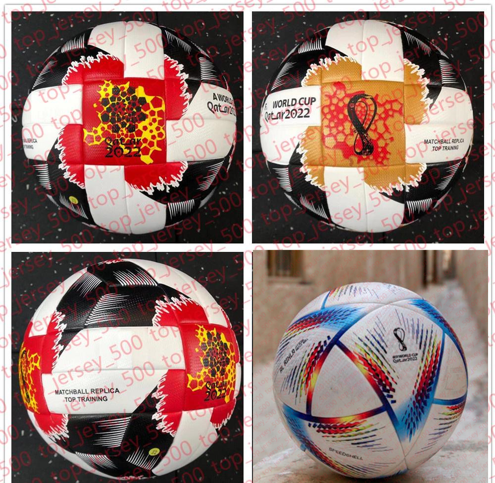 

Qatar top quality 2022 World Cup soccer Ball Size 5 high-grade nice match football (Ship the balls without air)