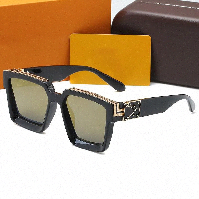 

Luxury Millionaire Sunglasses Fashion Gold Frame men's and women's brand designer sunglasses z1165e no box