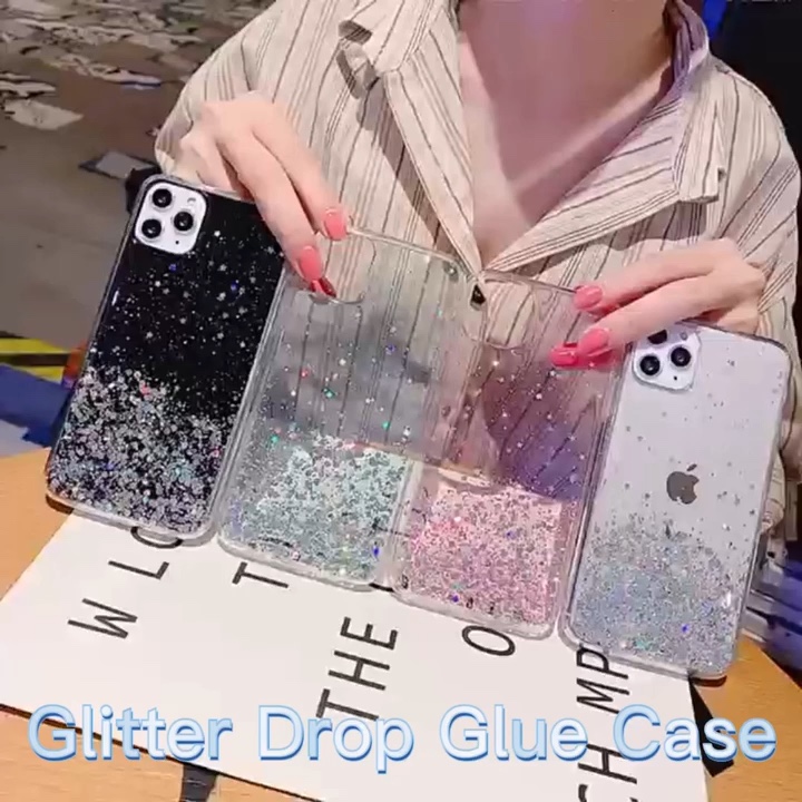 

Bling Glitter Phone Case Covers Colorful Mobile Cases Women Girls Cover for iPhone 13 12 11 Pro Max 6G 7PLUS 8 X XS XR SE2022, White