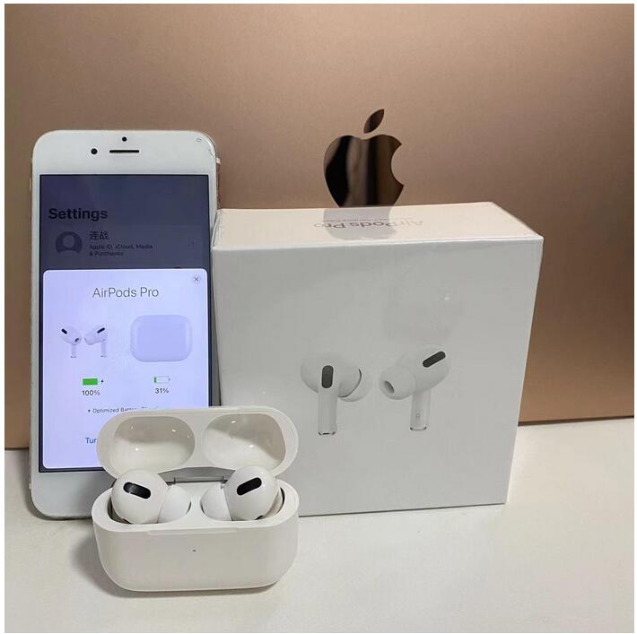 

Top quality New Apple Airpods 3 AirPods Pro Air Pod gen 1 2 3 Wirless Earphones ANC GPS Wireless Charging Bluetooth Headphones In-Ear, White