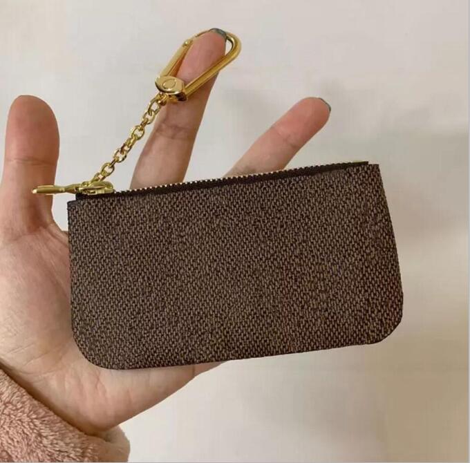 

Luxury Men Women Coin Purse Mini Wallet Small Top Quality Credit Card Holder Bank Cardholder l Handbags 5 colors Key pouch, Black flower