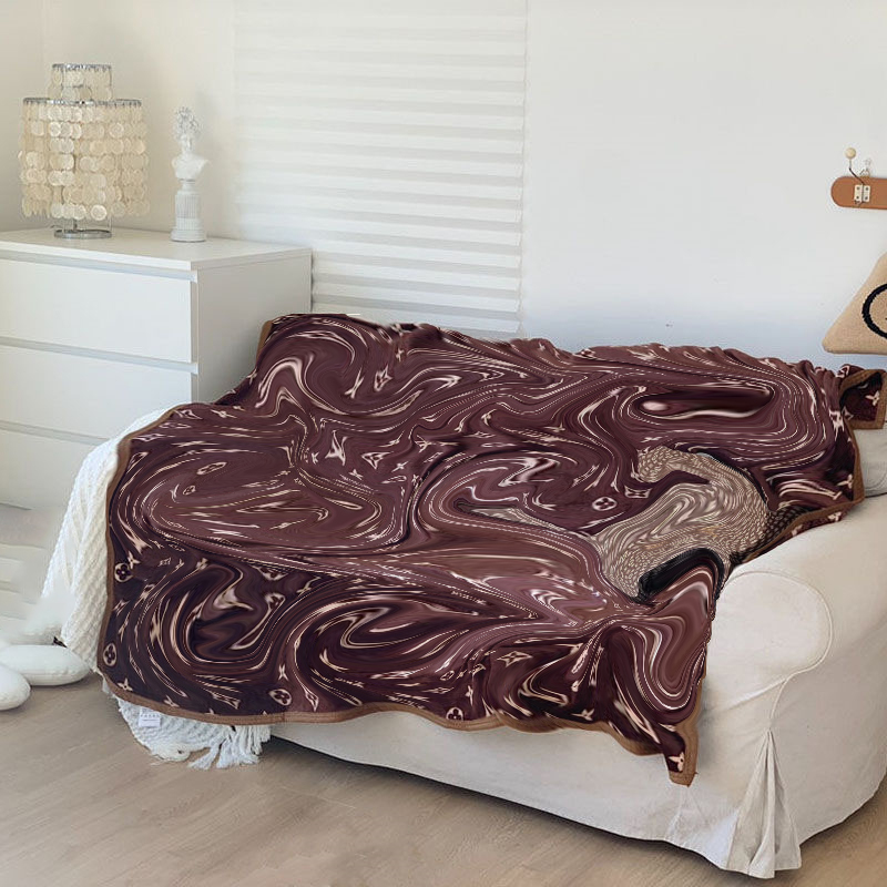 

Soft Designer pile Blanket Fashion Throws blankets Sofa Bed Plane Travel Plaids Towel luxury gift for kid Adult