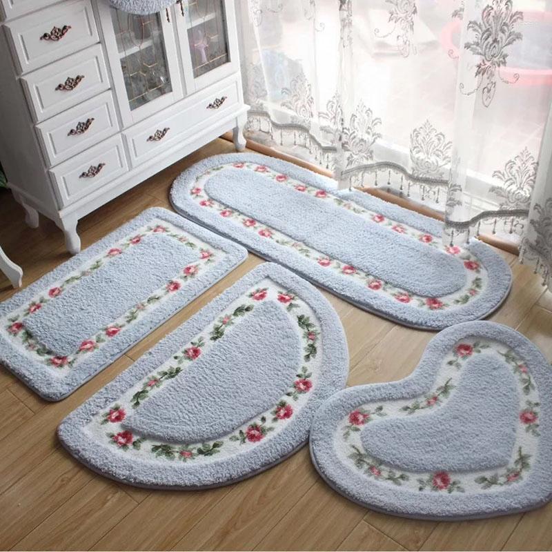 

Carpets Floor All Shapes 5 Colors Non Slip Bath Mats Rug For Bathroom Toilet Living Room Bedroom Kitchen Mat RugsCarpets, Oval blue
