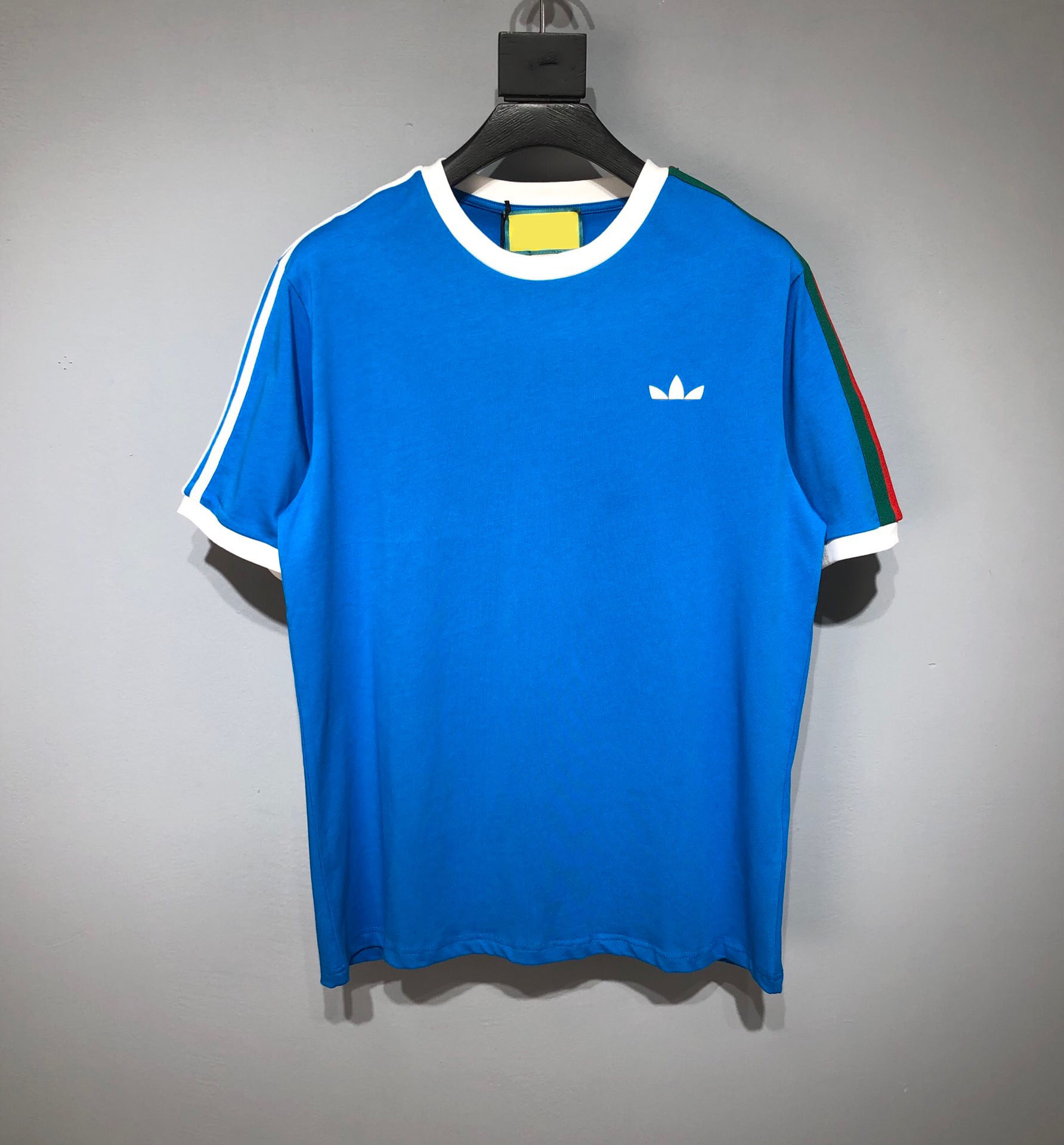 

Men's Plus Tees & Polos Round neck embroidered and printed polar style summer wear with street pure cotton d42