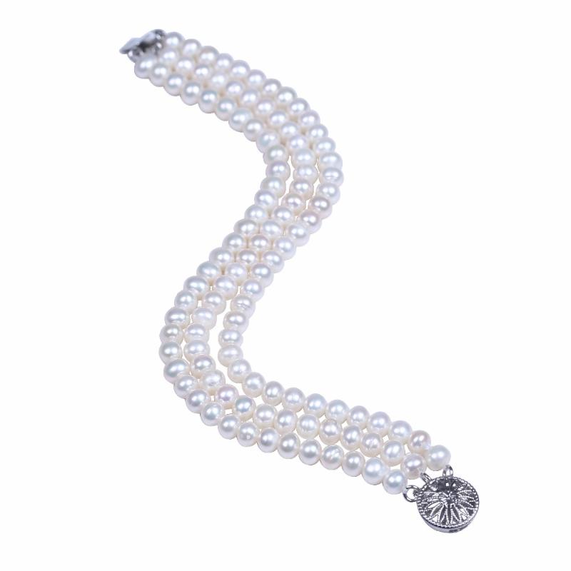 

Bangle Fashion Pearl Bracelet Lady Jewelry Luxury Multi Layer Freshwater Bead Bracelets BanglesBangle