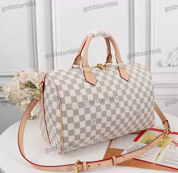 

Luxurys Designers Fashion Wsomen Bag Shoulder Bags Lady Totes Handbags Speedy With Key Lock Shoulder Strap Dust Bag GGs Louiseity Viutonity LVs YSLs