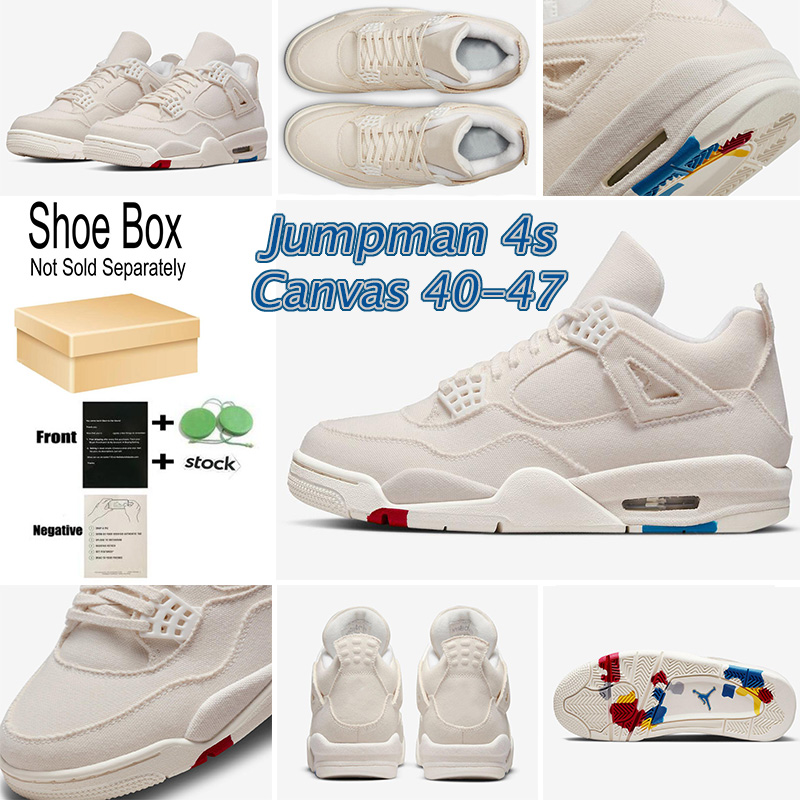 

mens Basketball Shoes 2022 Black Canvas Canvas University Blue Jumpman 4 4s Cement Green Metallic Orange men women sneakers US 5.5-13, Please leave a message