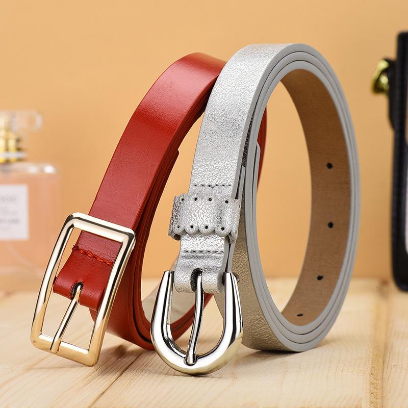 

Belts Belt Female Japanese Pin Buckle Decoration Elegant Simple Wild Student Retro Jean Design Ladie, Red