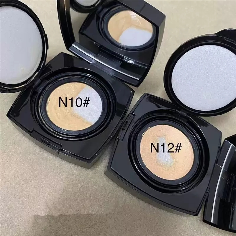 

Face Makeup Healthy Glow Gel Touch Foundation Air Cushion Cream Moisturizing Whitening N10 and N12 Brightening Concealer, As picture