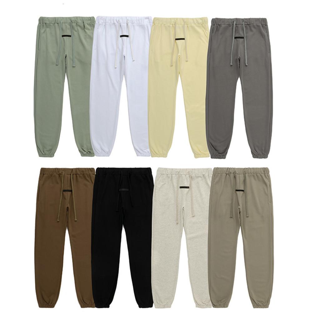

Designer ESS Essential Pants Reflective Mens Womens Elasticity Men Sports Loose Silocone Letters Sweatpants Drawstring Trousers Casual Apparel 8 Colors