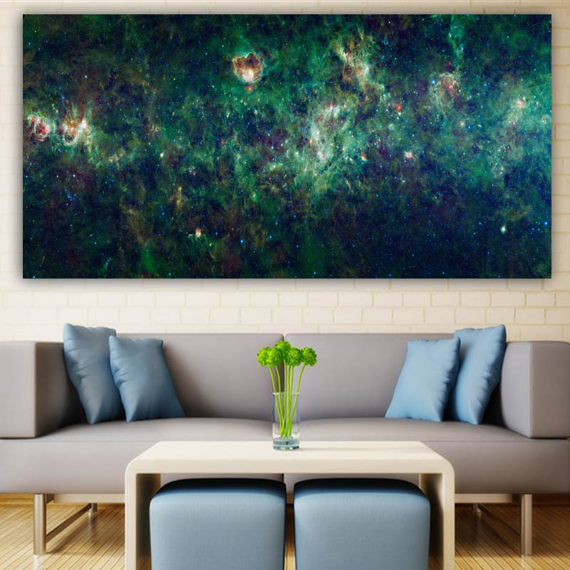 

Frameless Pictures Big Space Oil Painting Printed On Canvas Modern Wall Pictures For Living Room Abstract Star Sky Painting
