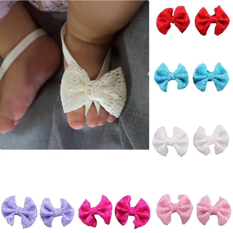 

Hair Accessories Brand Baby Foot Flower Elastic Wristband Infant Barefoot Sandals Born Socks Cover AccessoriesHair, No.1