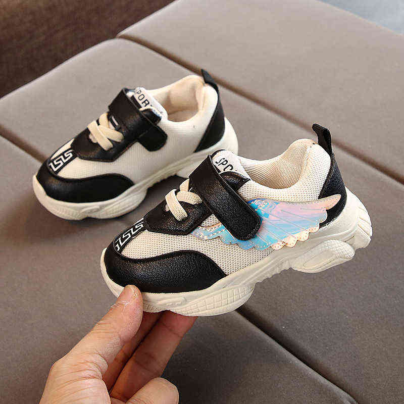 

New Spring Kids Shoes Baby Boys Girls Children's Casual Sneakers Breathable Soft Running Sports Shoes Size 21-30 L220716, Pink