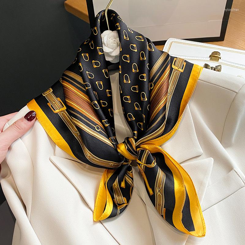 

Scarves Luxury 100 % Natural Silk Scarf Women Neck Scarfs 2022 Hair Foulard Kerchief Bandana Shawl Square Wrap Headband HijabScarves