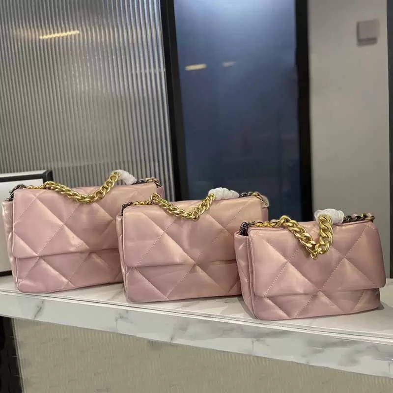 20/25/30 Brilliant Flap Mini Totes Bags Solid Color Genuine Leather Classic Handbags Luxury Multi-color Metal Chain Crossbody Designer Bag