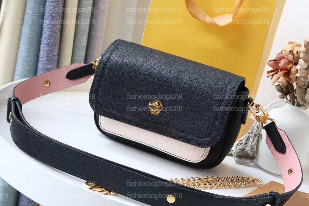 

Lockme Tender Vintage Cowhide cross-body bag Black Greige Rosewater Pink Flap chain bags Purse Wallet luxury handbags M58557