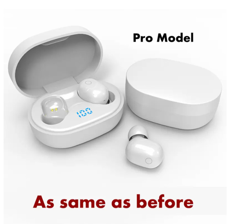 

2/3 Wireless Earphone earphones Chip Transparency Metal Rename GPS Wirless Charging Bluetooth Headphones In-Ear Dropship, White