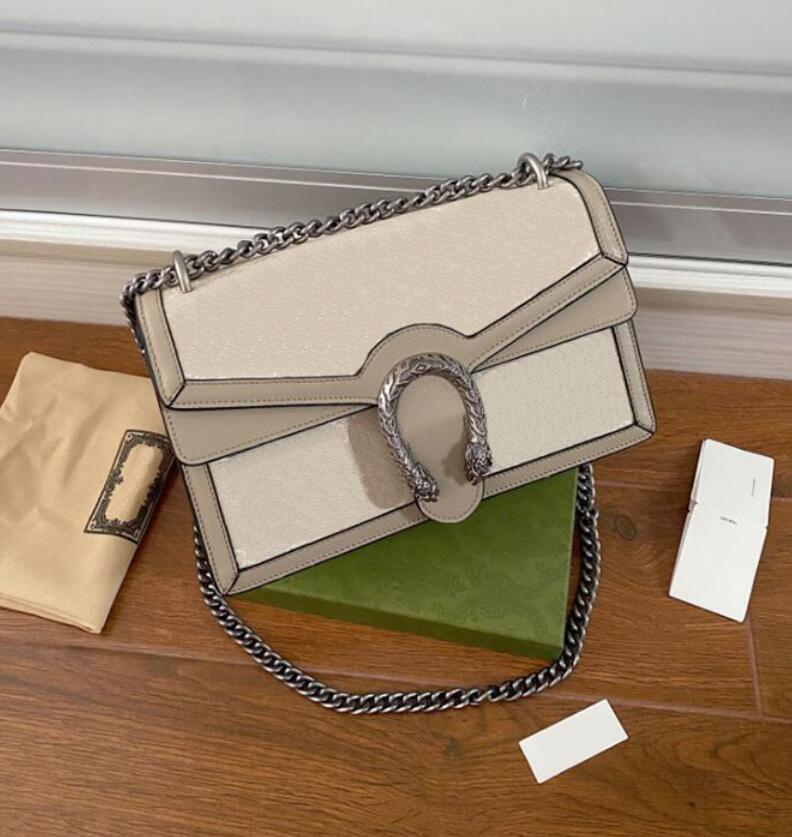 Sacs à main designers de mode sacs à bandoulière des portefeuilles de chaîne crossbody bottes toches doubles lettres de têtes de tigre chaînes