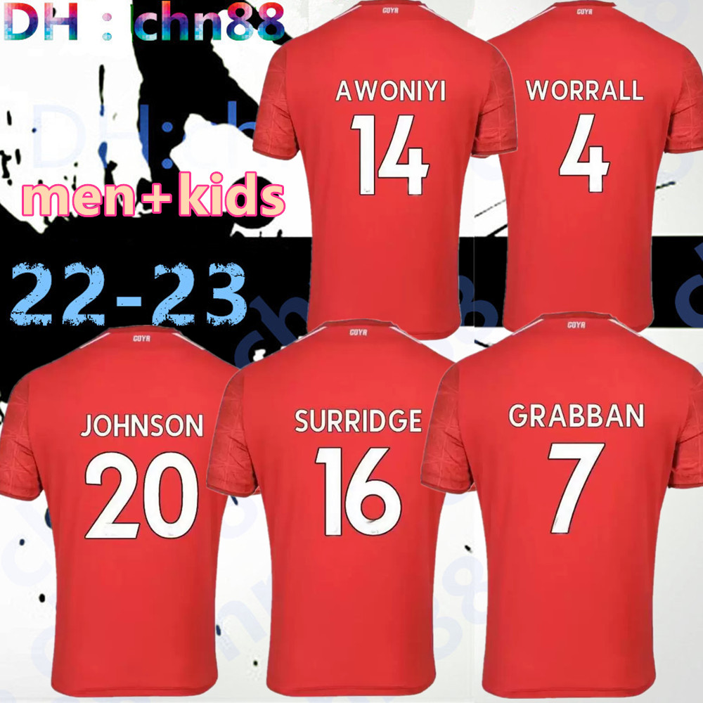 

21 22 23 Nottingham GRABBAN Soccer Jerseys Johnson Surridge 2021 2022 2023 Forest home Awoniyi AMEOBI MIGHTEN KROVINOVIC Zinckernagel Yates Football Shirt Man kids, 22-23 home kids