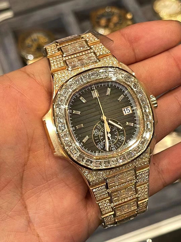 

mens luxury watches automatic moissanite iced watch for men movement womens watch men's montre homme diamond watchs wristwatches montres de luxe l15, Screwdriver 1.2mm [one]