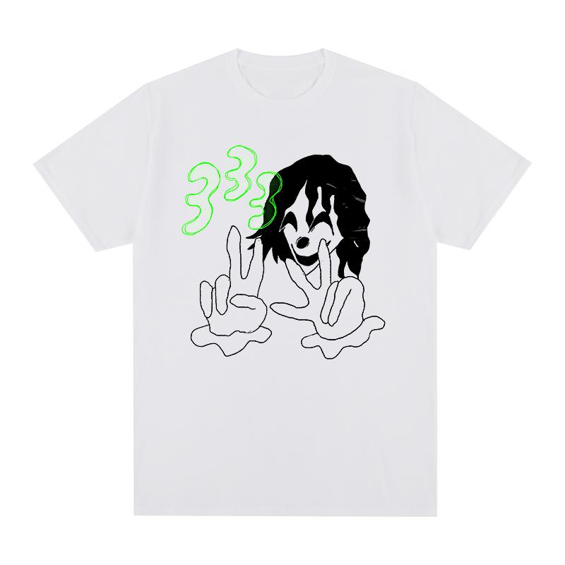 

Men' T-Shirts Bladee 333 Rapper Hip Hop Summer T-shirt Cotton Men T Shirt TEE TSHIRT Womens, White