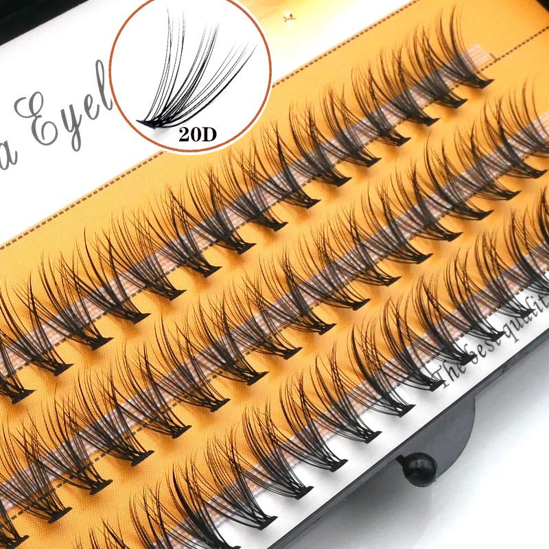 Faux de cils Annenet 60 paquets de vison extension du cils naturel 3d volume russe faux individu 20d cluster lashs maquillage ciliafalse