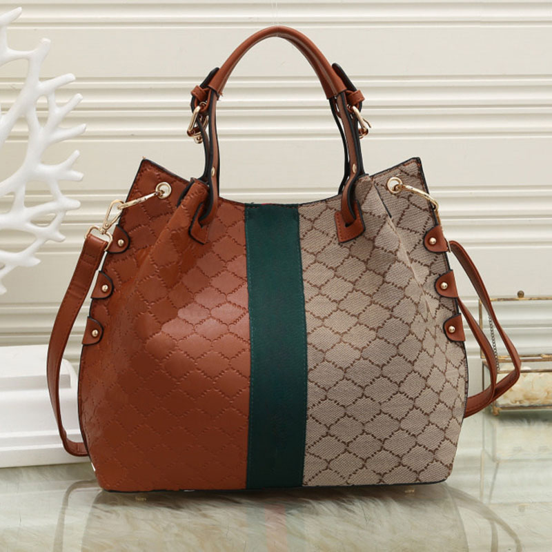 

Retro Female Bags 2022 One-Shoulder Handbags Large-Capacity Fashion Letters Printing Crossbody Bags Multi Color High Quality, No1