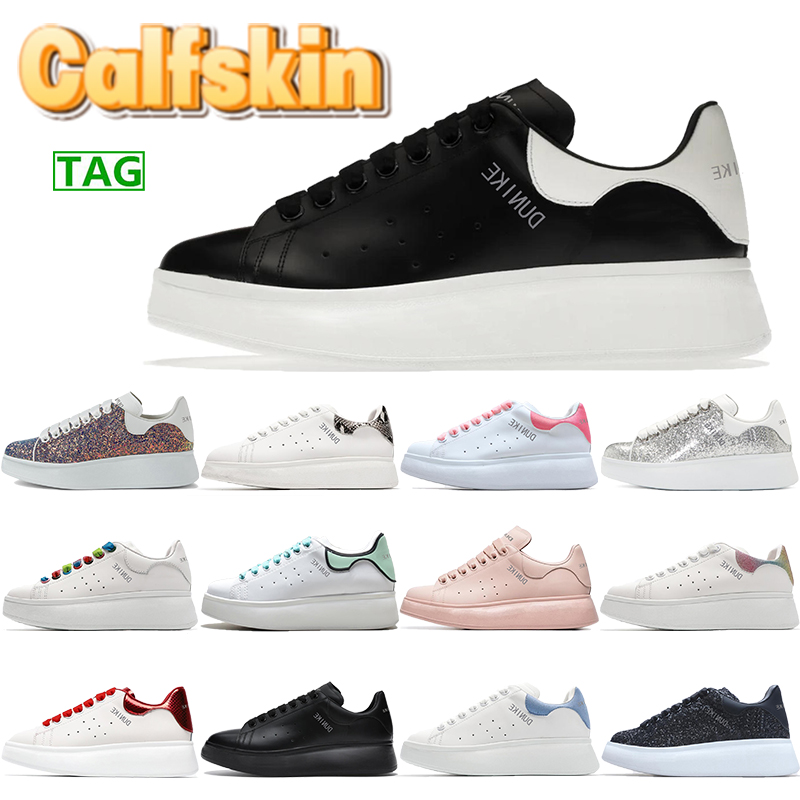 

Fashion Calfskin Platform Casual Shoes Sneaker White Reflective Metallic Black Snakeskin Rainbow Glitter Shoelace Red Leather Chunky Designer Men Women Shoe, Bubble wrap packaging