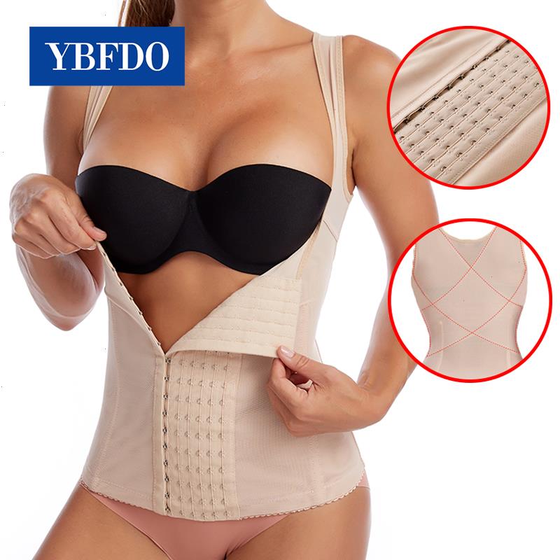 

Women Waist Trainer Binders Shapers Modeling Strap Corset Vest Slimming Belt Postpartum Control Underwear Body, Black