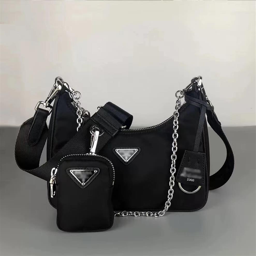 Re-Edition 2005 nylon Designers shoulder bags high quality leather tote handbag designer lady cross-body luxury chain bag totes2301