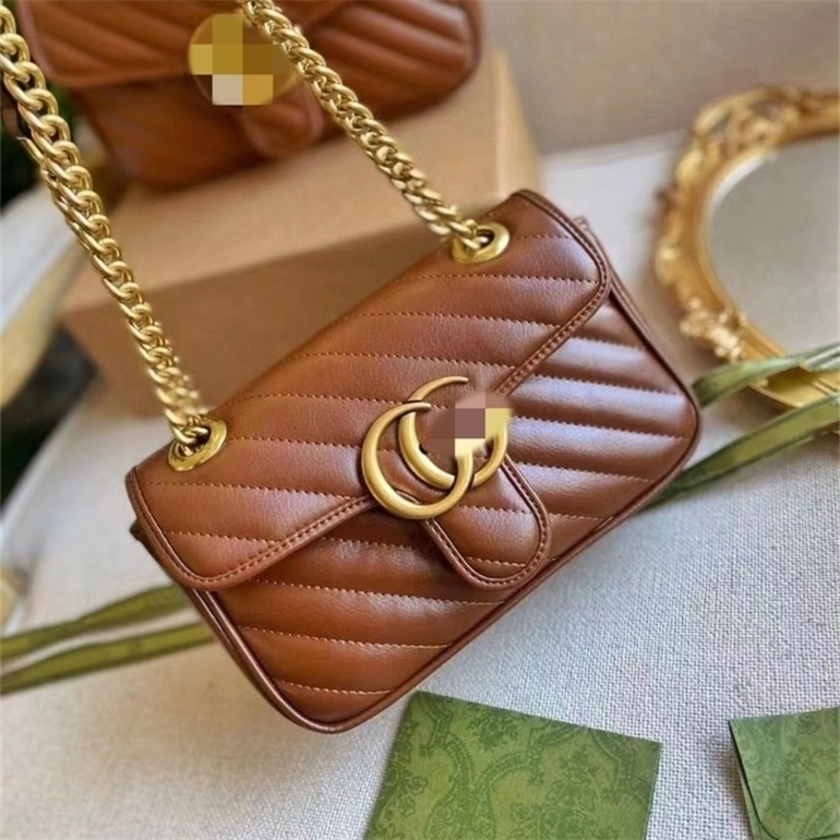 

20% off sitewide 2022 Top Design Luxury Bags high quality malmon women's trend embroidered thread Lingge Messenger Bag chain small square bag, Trumpet