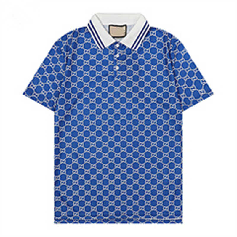 

Luxury Shirts Men Designer Polos Polo Casual Men T Shirt Snake Bee Letter Print Embroidery Fashion High Street Man Tee T554, 18