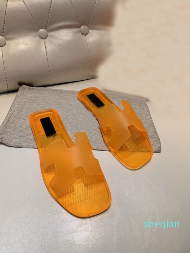 

Designer women's summer bathroom slide slippers women's alphabet jelly sli ppers fashion sandals 35-41 large shoes, Red