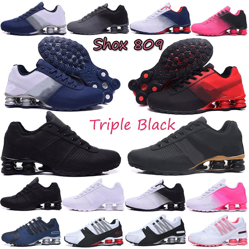 

New Mens Running shoes Black Golden men shox 809 DELIVER OZ NZ trainers sports outdoor sneakers runners jogging walking, 809 black golden 40-46