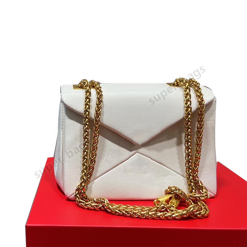 

Designer Bags One Stud Chain Sheepskin Tote Women One Shoulder Crossbody Handbags Purses Classic Rivet Size 19cm, Brown
