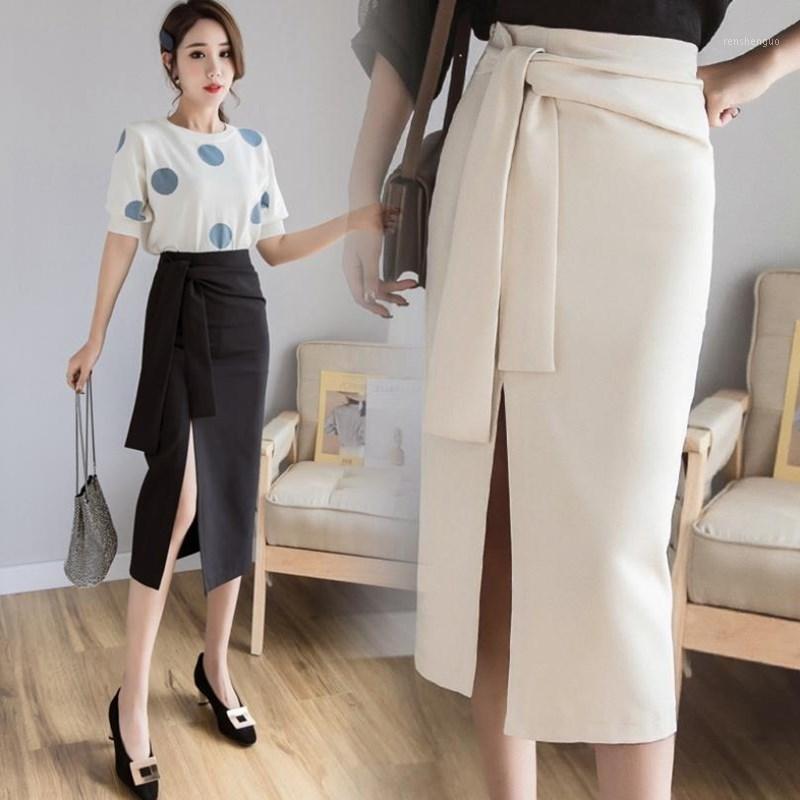 

Skirts 2022 Spring And Summer Fashion Temperament Strap Mid-Length Skirt Slim One Step Hip Casual Comfortable, Black