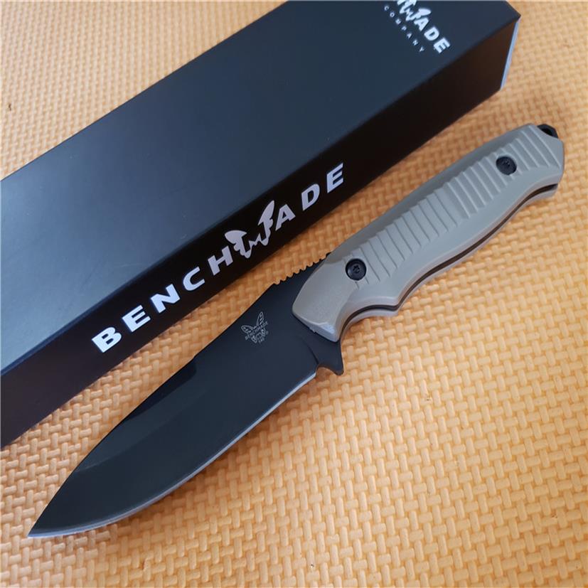 

Bench-Made BM-140 140BKSN Nimravus Tactical Knife Fixed Blade Outdoor Camping Survival Knife with ABS Handle Not BM42 Knife K247z