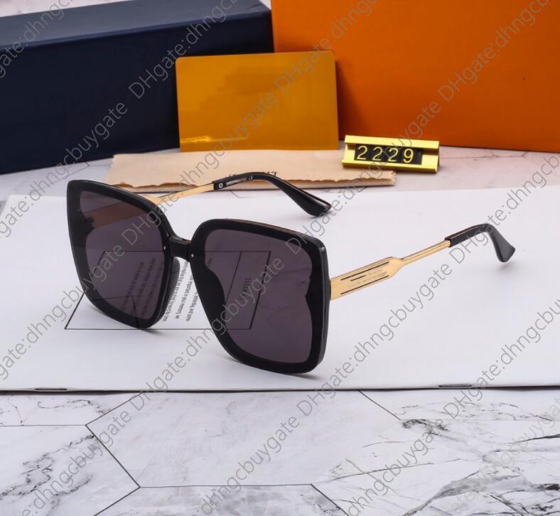 

Designer Designer Sunglasses 2229 Brand Mens Women Mirror Classic Round Sunglasse Uv400 Eyewear Metal Frame Sun Glasses Polaroid Glass Lens with