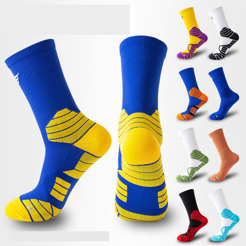 

Men's Socks Professional Men Sport Cotton Outdoor Cycling Climbing Running Fast-drying Breathable Adult Non-Slip, Black