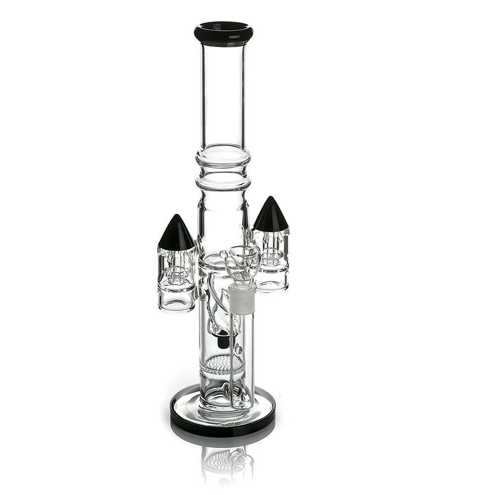 

17 Inches Rocket Handmade Hookah Dab Oil Rig Water Pipe 18mm Joint Big Glass Bongs