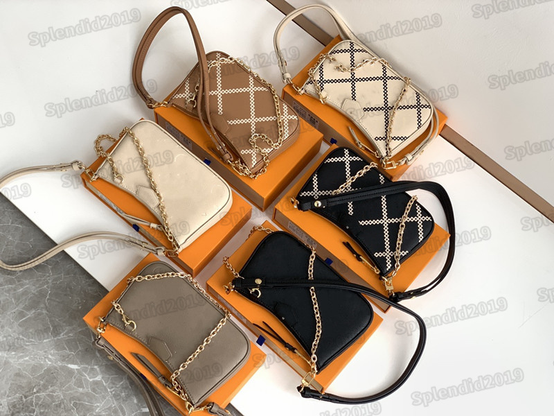 

Easy Pouch On Strap Shoulder Bag Creme White Monograms Empreinte Leather Zipped Quilted Diagonal Pattern Chain Cross Body Designers Handbags M80349 M81137 M81066, #1