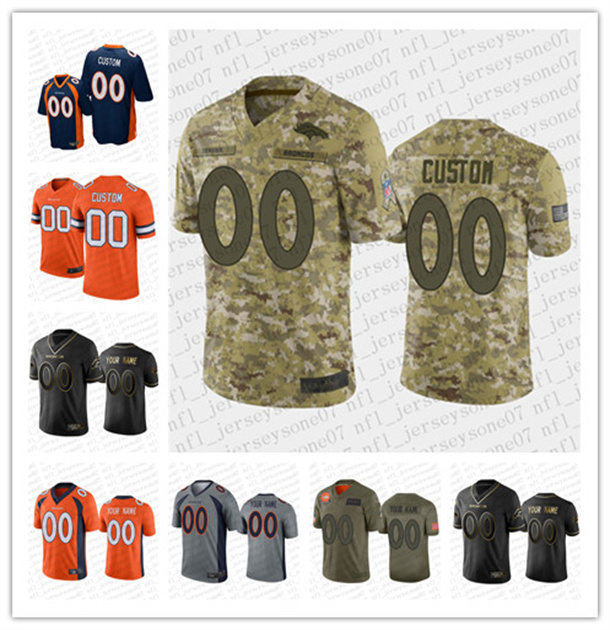 

Jersey Custom Men women youth Denver''Broncos''100th Season Black white green blue Vapor Limited Sewn embroidery''nfl