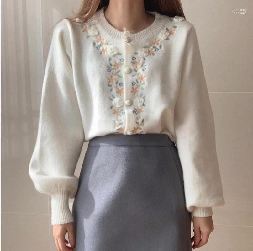 

Women' Sweaters 2022 Women Elegant Autumn Winter Knitted Sweater Pullovers Female Jumper Shirt Lady Knitting Embroidery Outwear Cardigan Je, Yellow