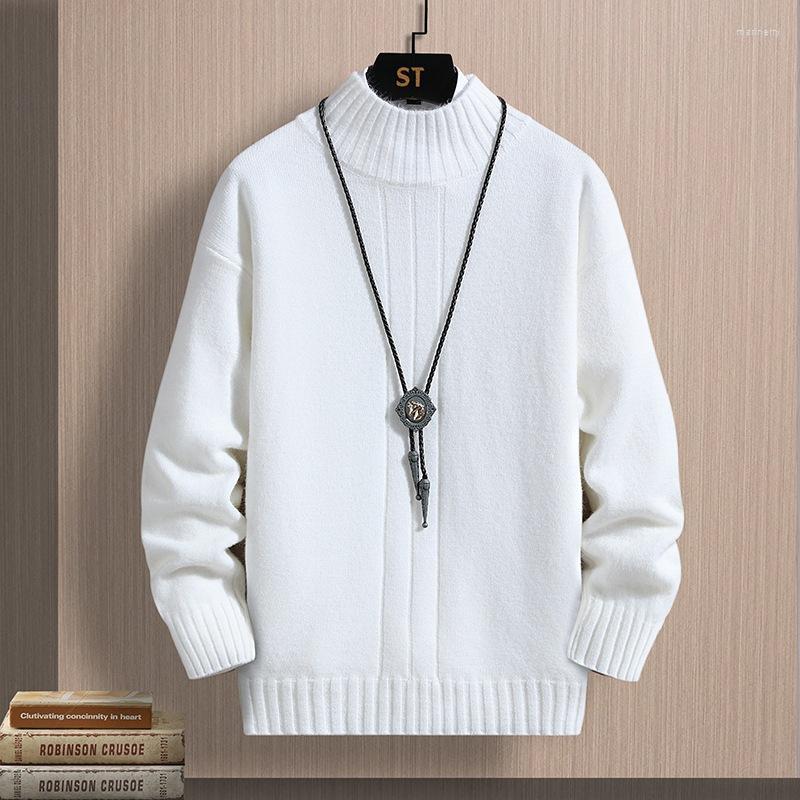 

Men's Sweaters 2022 Autumn And Winter Thickened Sweater Youth Fashion Trends Turtleneck Mari22, 302 black
