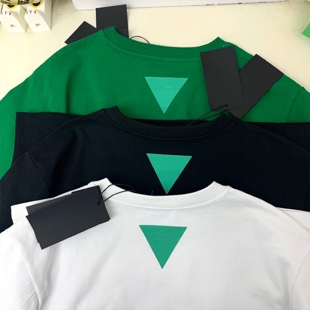 

Summer Mens T shirt Letter Print Short Sleeve High Qality Fashion Couples Cotton Tee polo 3 Colors plus Size S-6XL, White