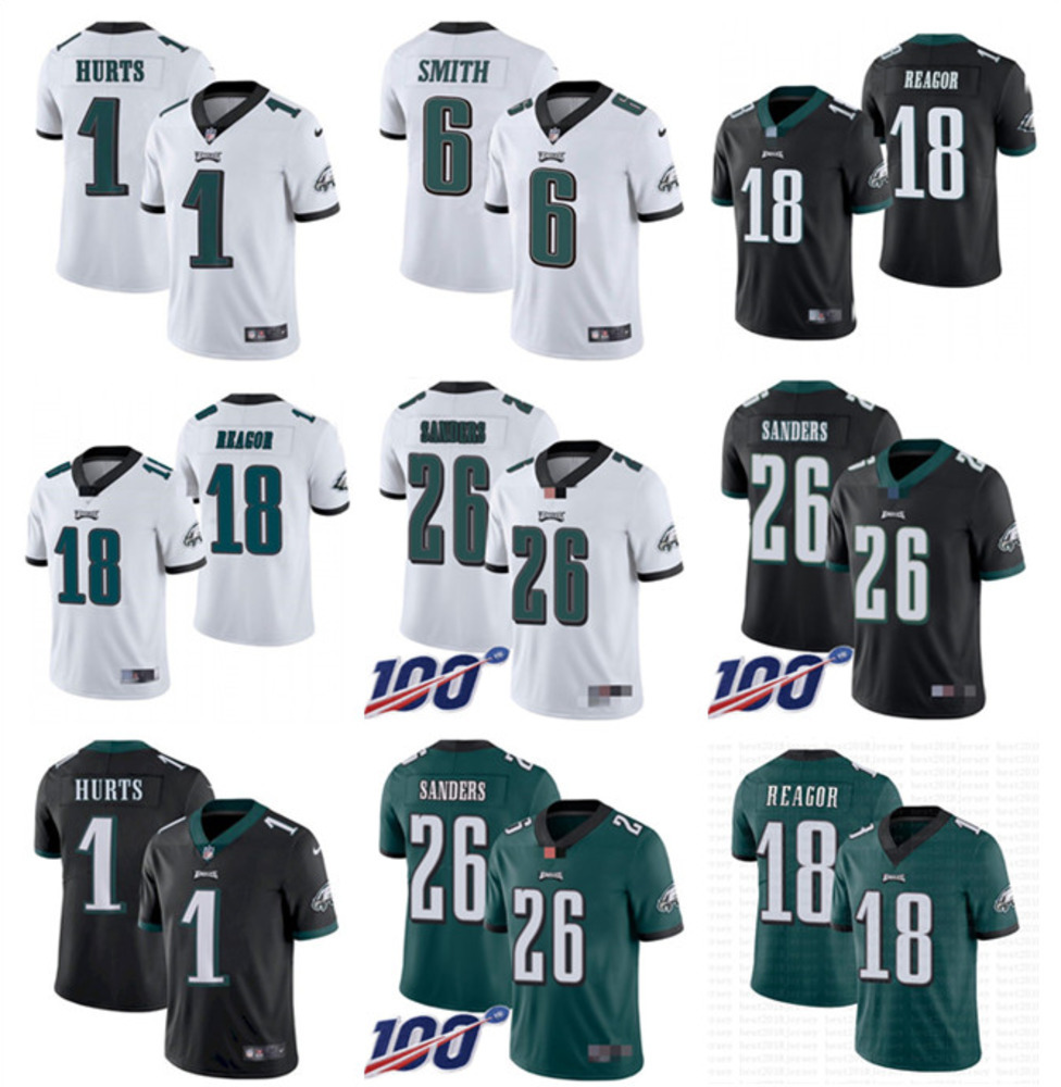 

Philadelphia''Eagles''20 Brian Dawkins 6 DeVonta Smith 1 Jalen Hurts 62 Jason Kelce 26 Miles Sanders 91 Fletcher Cox 11 AJ Brown Football Jersey, Colour