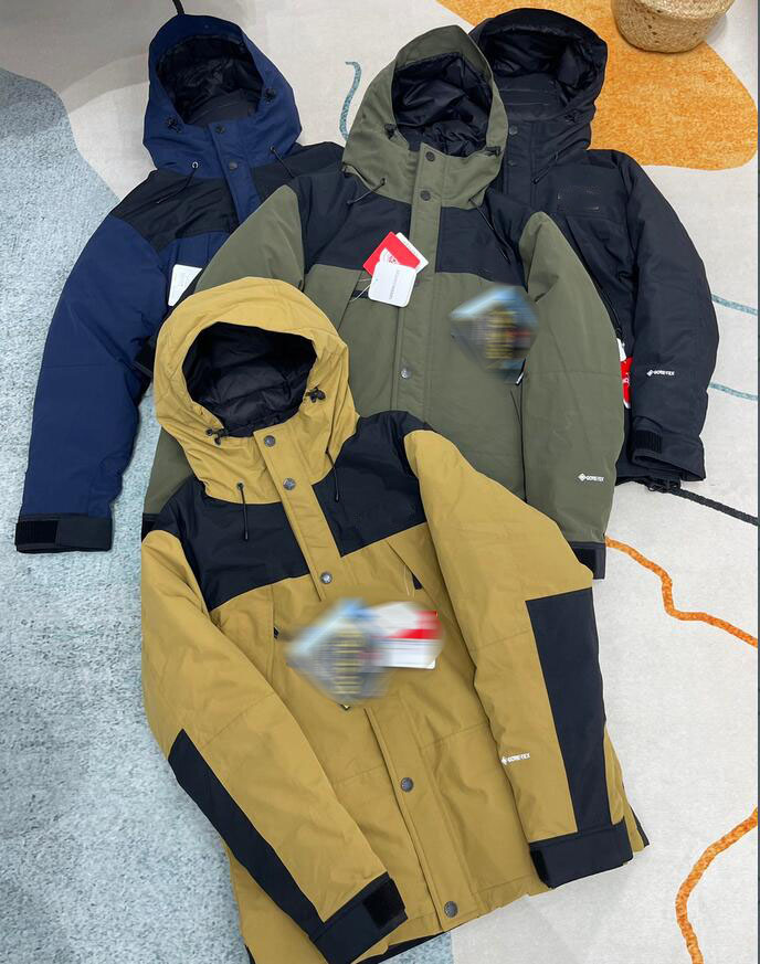 

Mountain down jacket 2022 Embroidered jacket thickened winter outdoor sports mountaineering white duck down jacket, Yellow